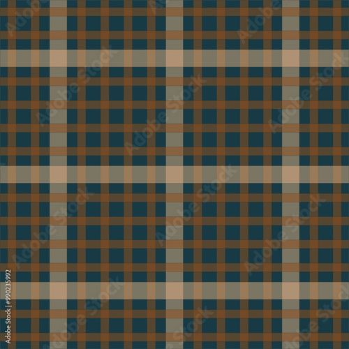 Stewart Hunting Weathered Scottish Tartan Plaid Pattern Fabric Swatch