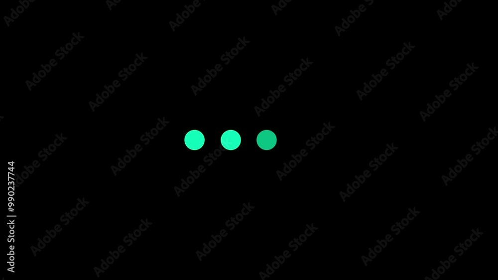 Loading Dots Animation. Element with typing or thinking dots slowly pulsing inside Loop. Loading Dots Animation. Element with typing or thinking dots slowly pulsing inside Loop.