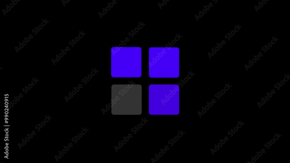 Loading square Dots Animation.Technology loading . Loading square Dots Animation.Technology loading .