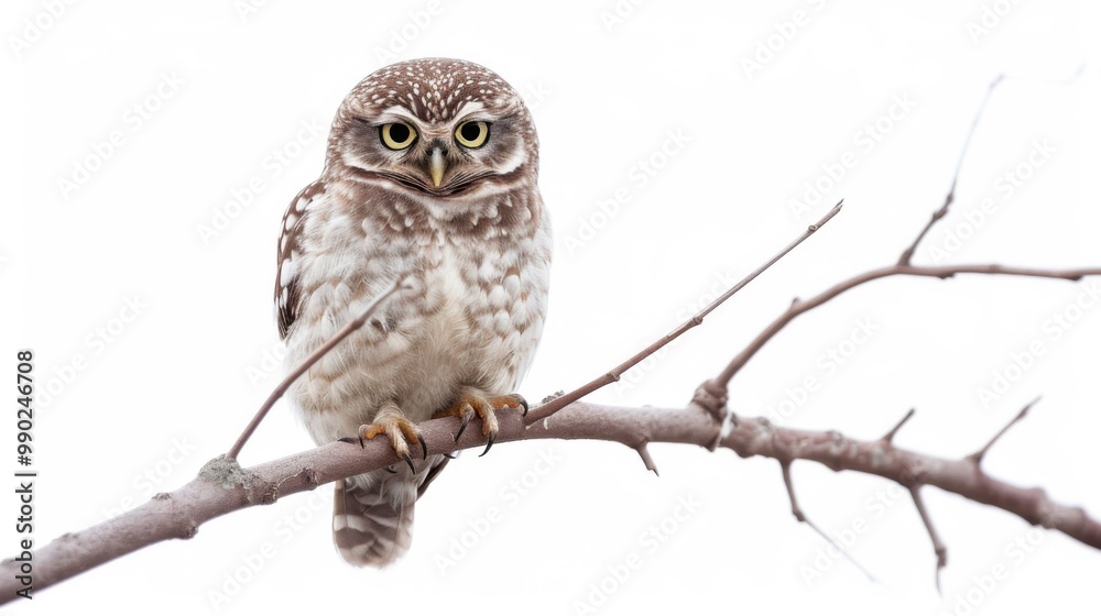 Close-up of a Perched Owl in Nature Close-up of a Perched Owl in Nature