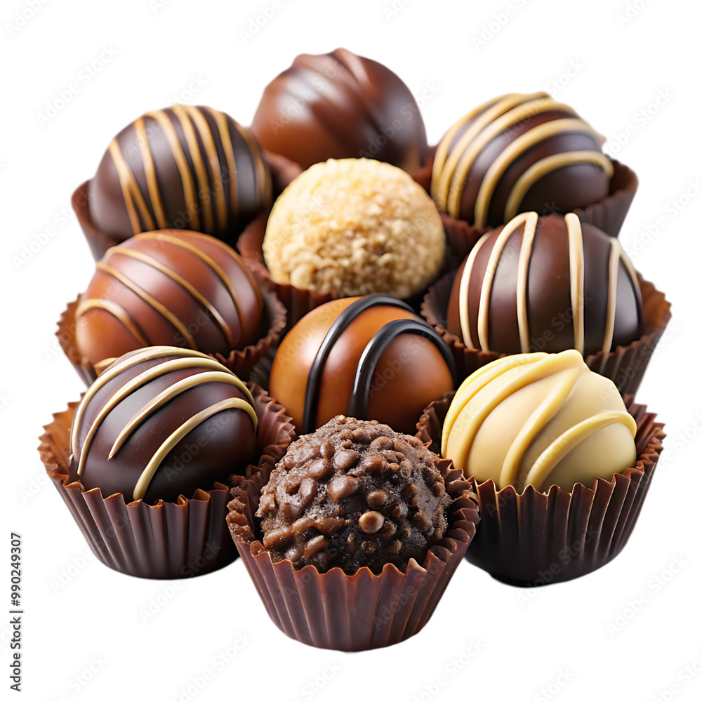 Different varieties of yummy and delicious chocolates Different varieties of yummy and delicious chocolates