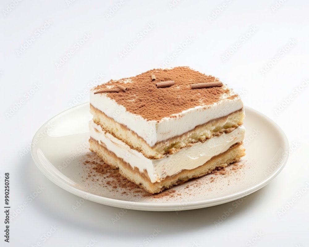 Tiramisu dessert with layers of cream, cake, chocolate, and cocoa powder. Perfect for food blogs, recipes, dessert menus, and cooking websites. Generative AI Tiramisu dessert with layers of cream, cake, chocolate, and cocoa powder. Perfect for food blogs, recipes, dessert menus, and cooking websites. Generative AI