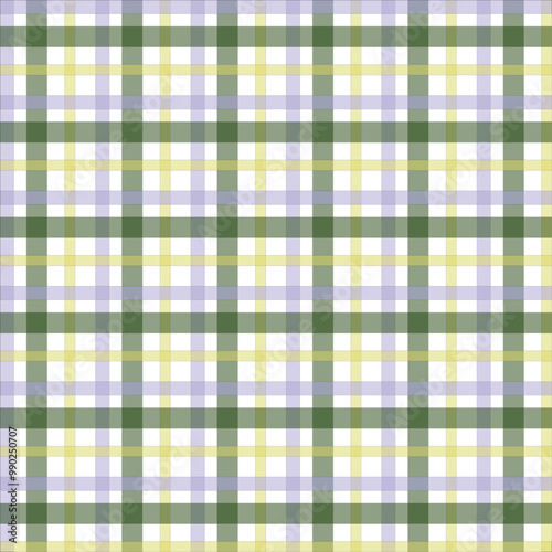 Black, white and orange set vector seamless check plaids pattern.