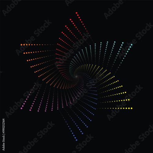 Vector hand drawn doodle mandala. Ethnic mandala with colorful tribal ornament. Isolated. Bright colors.