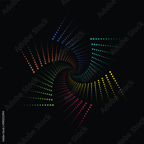 Vector hand drawn doodle mandala. Ethnic mandala with colorful tribal ornament. Isolated. Bright colors.