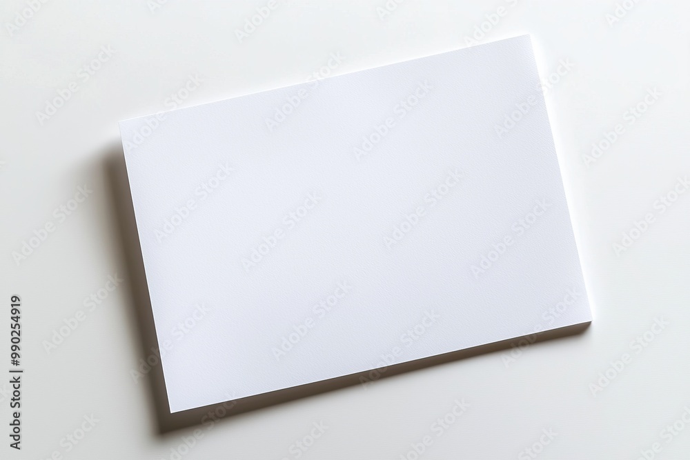Paper A4 Mockup on White Background created with Generative AI Paper A4 Mockup on White Background created with Generative AI
