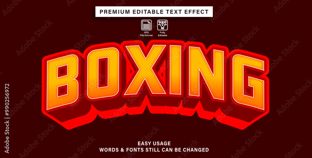 editable text effect boxing styles editable text effect boxing styles
