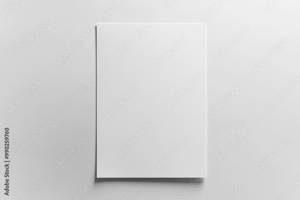 Paper A4 Mockup on White Background created with Generative AI Paper A4 Mockup on White Background created with Generative AI