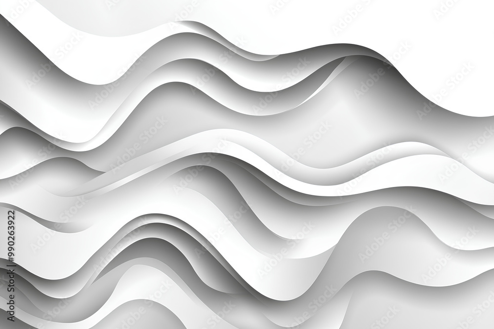 Dark paper waves abstract banner design. Elegant wavy vector background Dark paper waves abstract banner design. Elegant wavy vector background