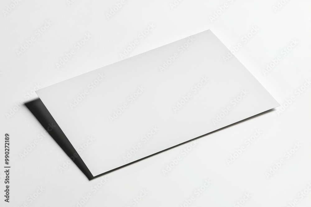 Paper A4 Mockup on White Background created with Generative AI Paper A4 Mockup on White Background created with Generative AI