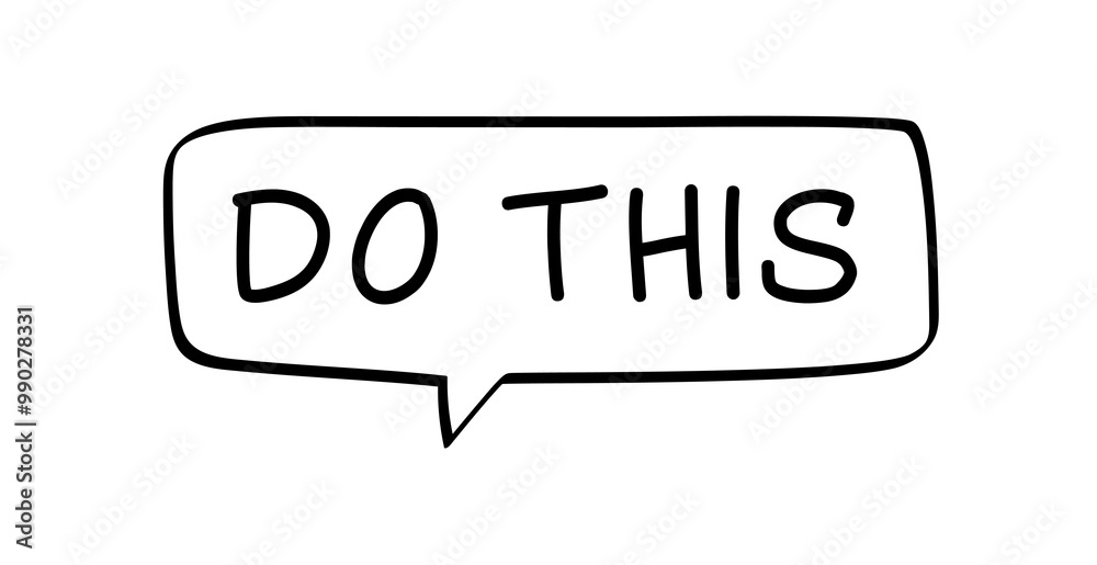 do this - text in a speech bubble do this - text in a speech bubble