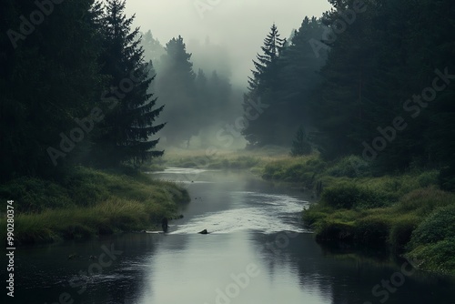 fog over the river