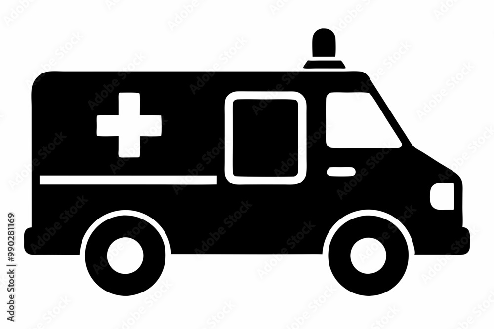 Ambulance Silhouette, Ambulance icon, Ambulance Vector illustration
Ambulance Silhouette, Ambulance icon, Ambulance Vector illustration