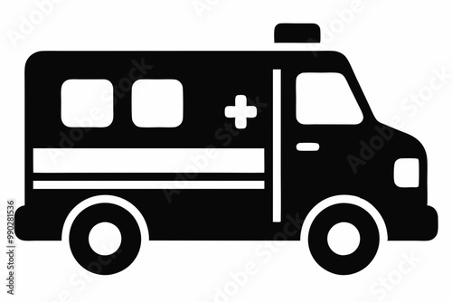 Wallpaper Mural Ambulance Icon Vector, Ambulance Silhouette, Fast Response Ambulance Design
 Torontodigital.ca