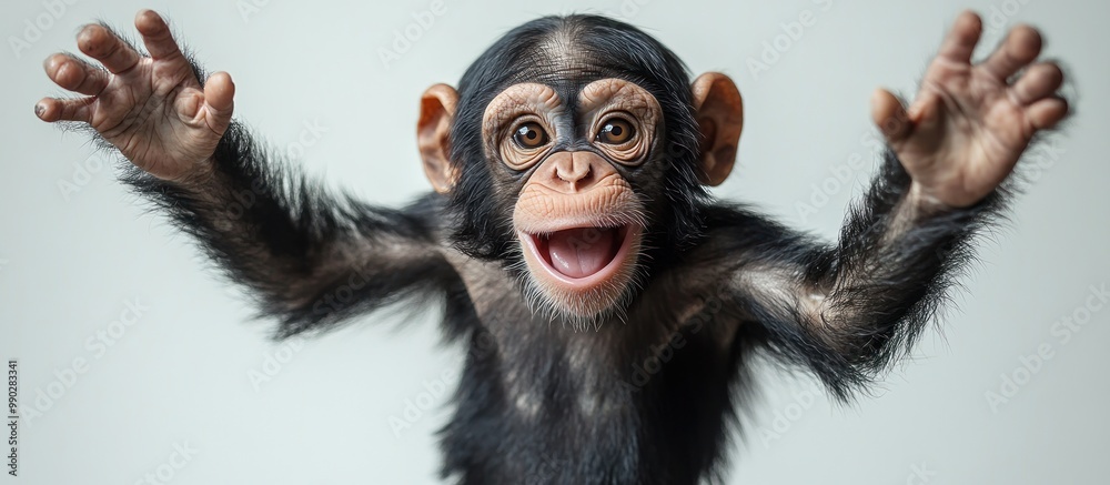 Chimpanzee Baby Portrait Chimpanzee Baby Portrait