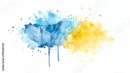 blue watercolor background 