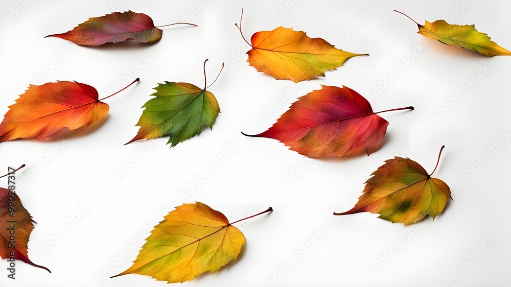 Fototapeta premium colorful fallen leaf