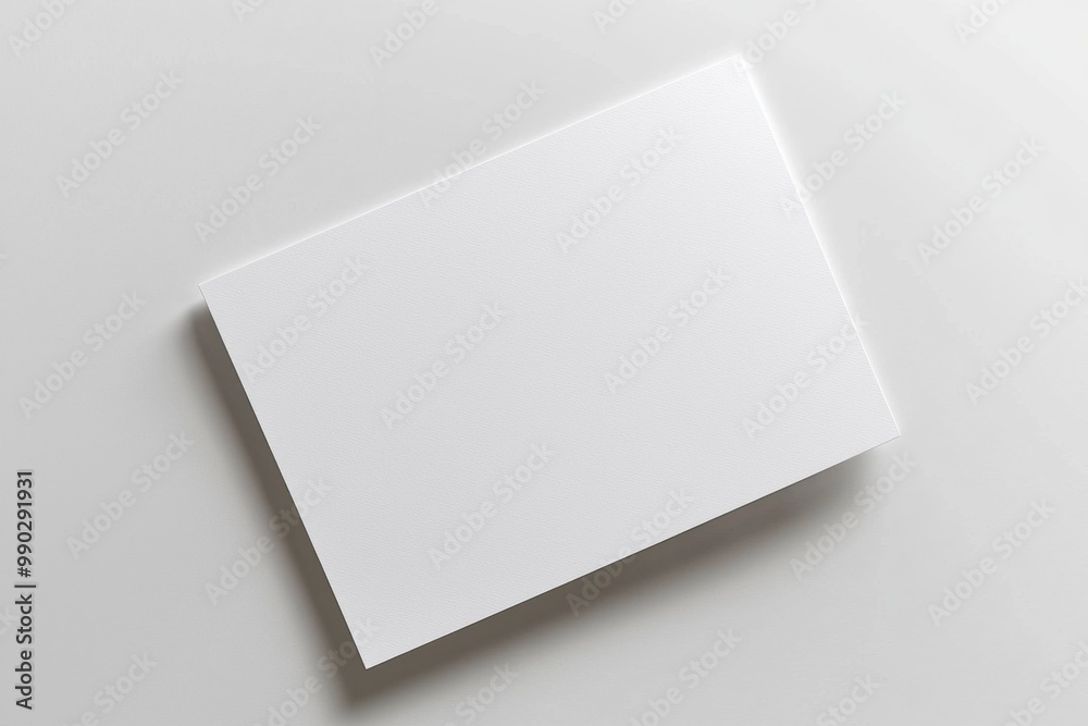 Paper A4 Mockup on White Background created with Generative AI Paper A4 Mockup on White Background created with Generative AI