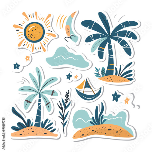 Summer beach t shirt vector, Summer slogan with beach illustration, Summer, Aloha surf typography for t-shirt print , beach vector print

