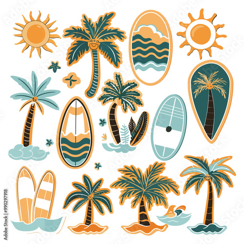 Summer beach t shirt vector, Summer slogan with beach illustration, Summer, Aloha surf typography for t-shirt print , beach vector print
