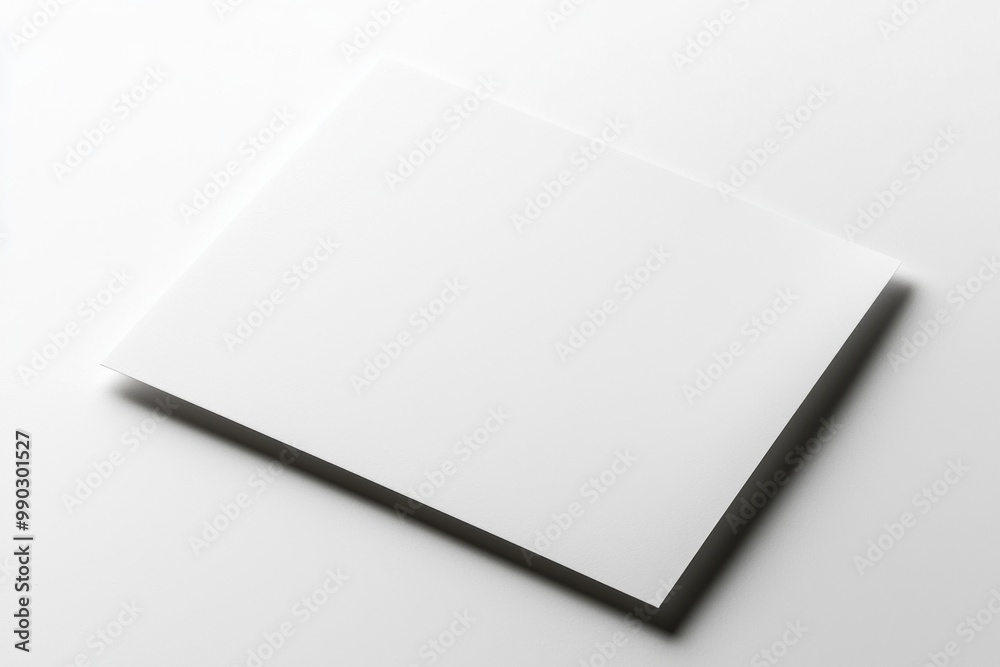 Paper A4 Mockup on White Background created with Generative AI Paper A4 Mockup on White Background created with Generative AI