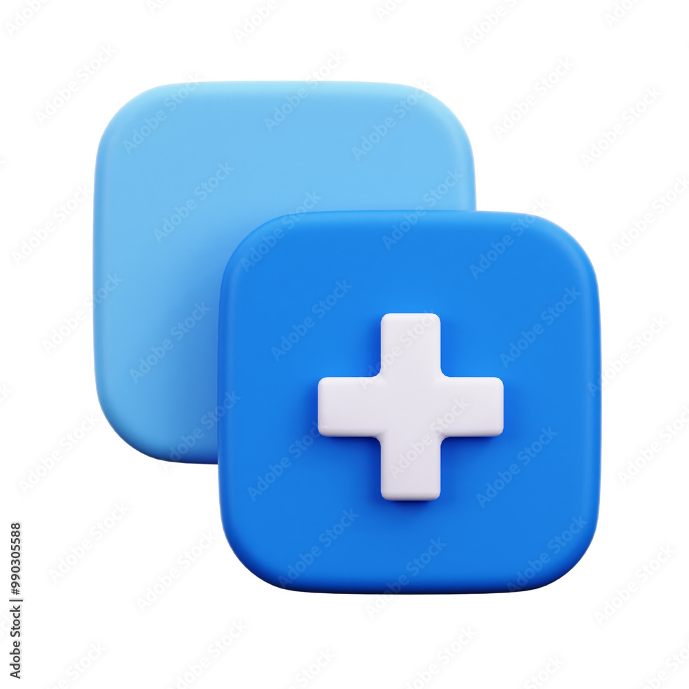 3D Add Layer Icon Illustration 3D Add Layer Icon Illustration