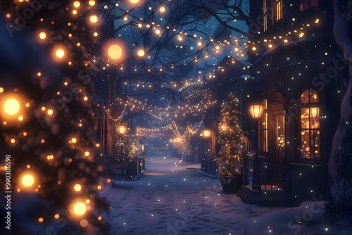 christmas tree in the city