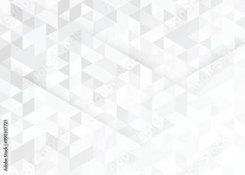 White background triangle patterns, White triangle geometric pattern background, Geometric background, Abstract geometric background. Vector 3d illustration. Triangle or pyramid white shapes.
