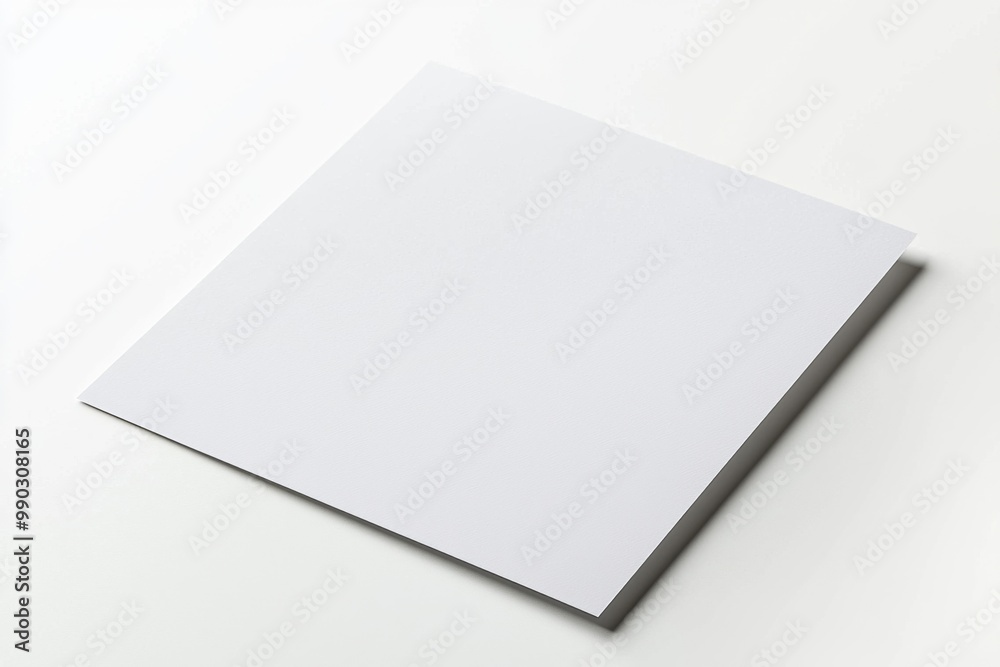 Paper A4 Mockup on White Background created with Generative AI Paper A4 Mockup on White Background created with Generative AI