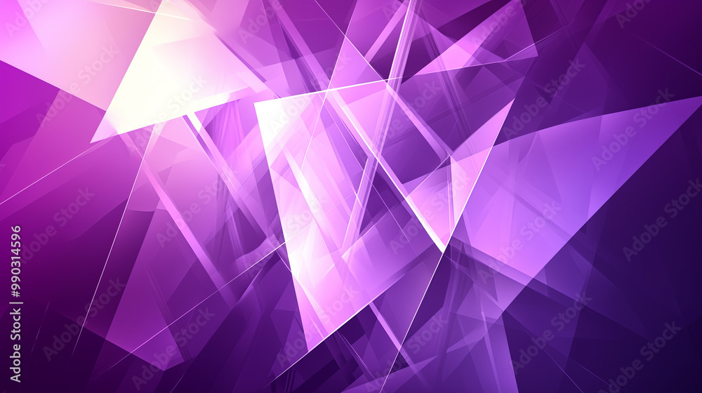 Modern abstract purple background design with layers of textured white transparent material in triangle diamond and squares shapes in random geometric pattern. abstract. Illustrations
Modern abstract purple background design with layers of textured white transparent material in triangle diamond and squares shapes in random geometric pattern. abstract. Illustrations