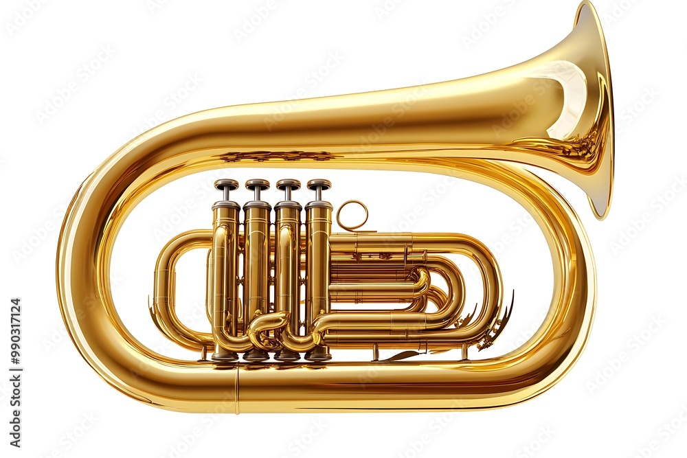 Obraz premium Double French Horn isolated