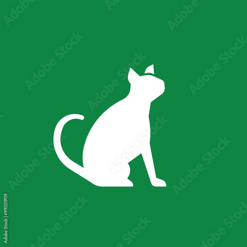 cat zone sing with green background, pets area