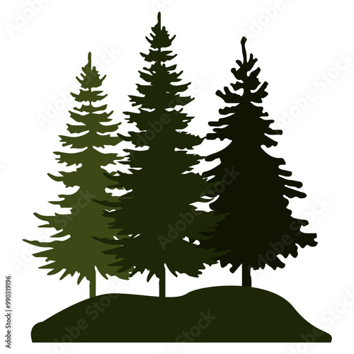 Pine Tree Silhouette