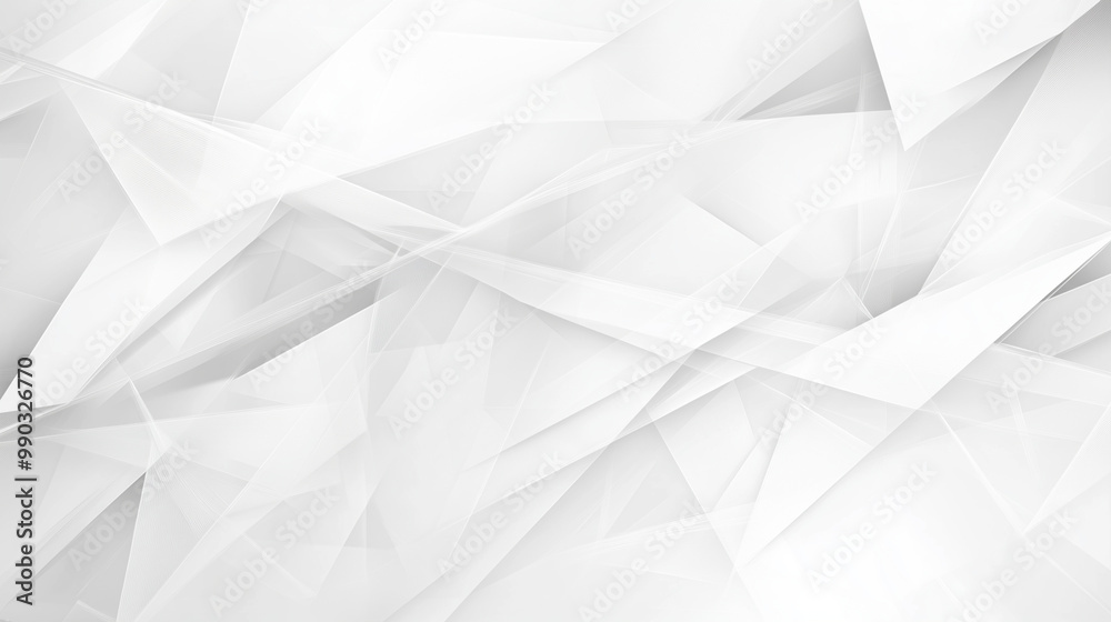 Modern abstract white background design with layers of textured white transparent material in triangle diamond and squares shapes in random geometric pattern. abstract. Illustrations
Modern abstract white background design with layers of textured white transparent material in triangle diamond and squares shapes in random geometric pattern. abstract. Illustrations
