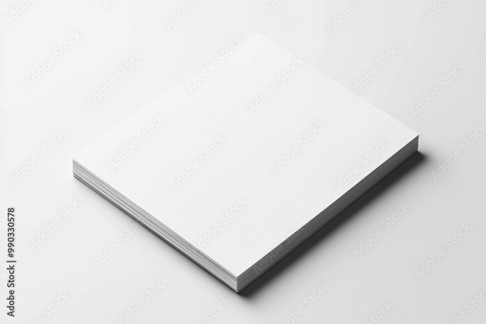 Paper A4 Mockup on White Background created with Generative AI Paper A4 Mockup on White Background created with Generative AI