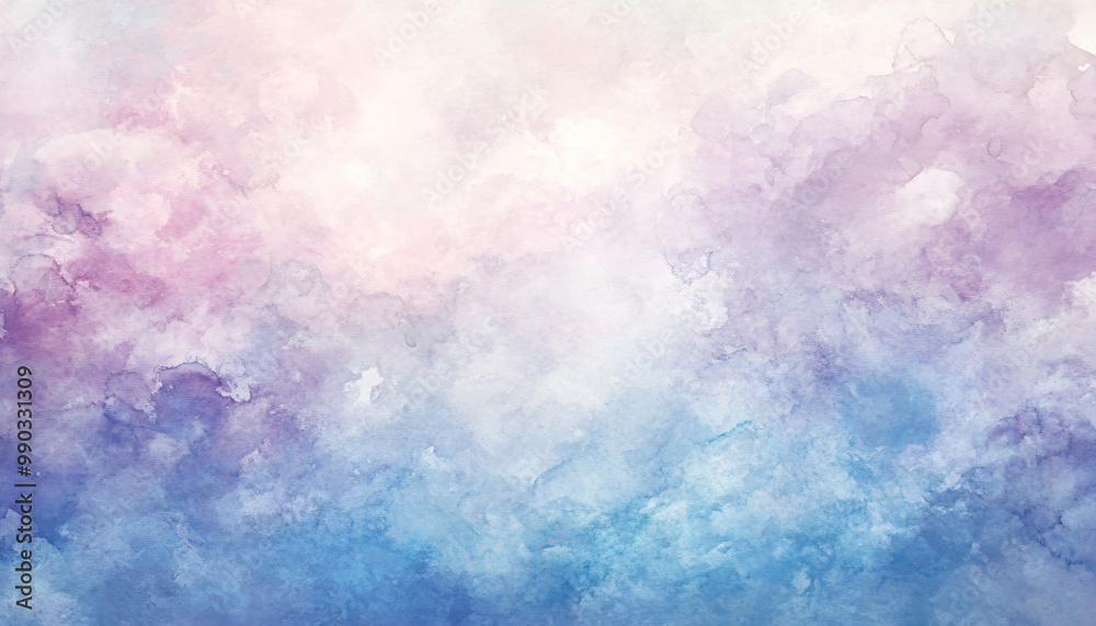 Soft, hand-painted watercolor strokes in calming blues, pinks, and purples, blending seamlessly into one another Soft, hand-painted watercolor strokes in calming blues, pinks, and purples, blending seamlessly into one another