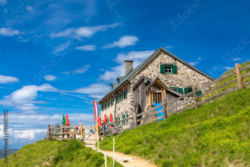 Südwandhütte am Dachstein bei Ramsau, Steiermark, Österreich