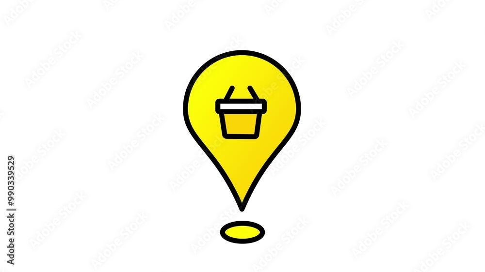 looping animation representing the geographical location of a buyer, useful for shipping and service. looping animation representing the geographical location of a buyer, useful for shipping and service.