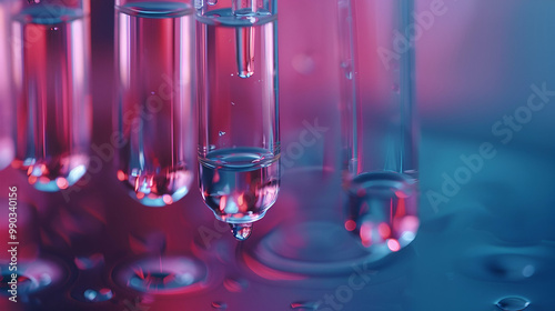 water drop in a glass