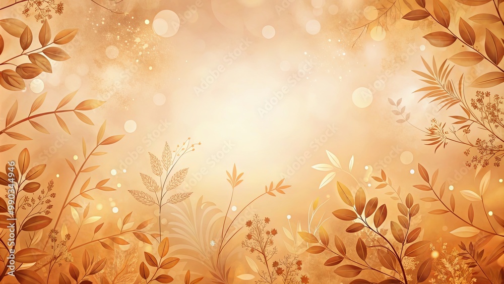 Golden Hues of Autumn A Delicate Blend of Leaves, Branches, and Light Bokeh Golden Hues of Autumn A Delicate Blend of Leaves, Branches, and Light Bokeh