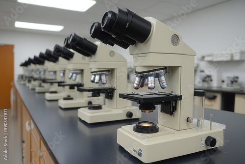 Microscopes in a Laboratory