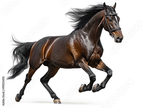 Running Brown Horse