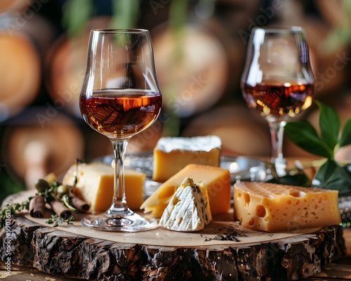 Brandy and Cheese Pairing Event with Sommelier Presenting Flavor Combinations in Cozy Rustic Setting