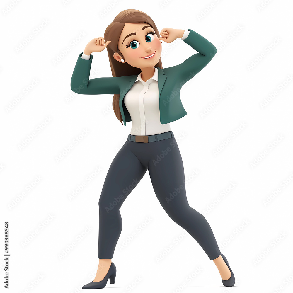 Motivational Cartoon Business Images for Increased Productivity and Team Spirit, generated ai Motivational Cartoon Business Images for Increased Productivity and Team Spirit, generated ai