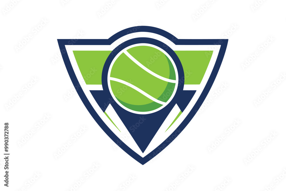 A bold, minimalist logo represents a collegiate tennis team, emphasizing teamwork and competitiveness, A simple, bold logo for a tennis team, minimalist simple modern vector logo design