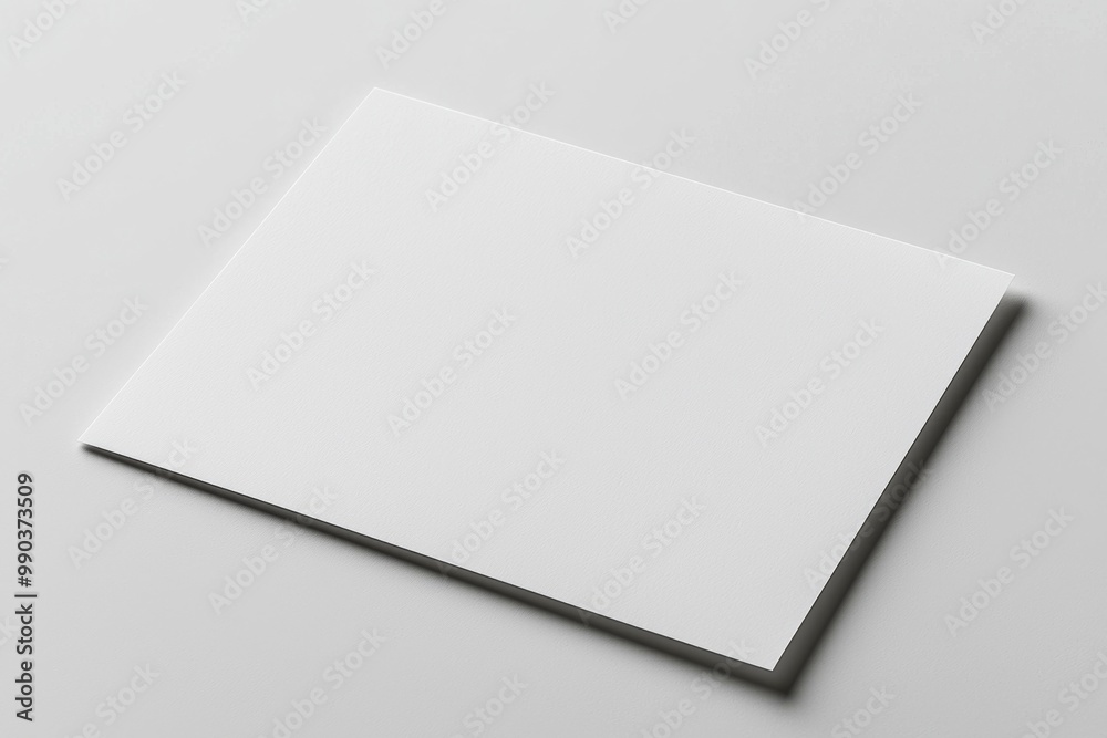 Paper A4 Mockup on White Background created with Generative AI Paper A4 Mockup on White Background created with Generative AI