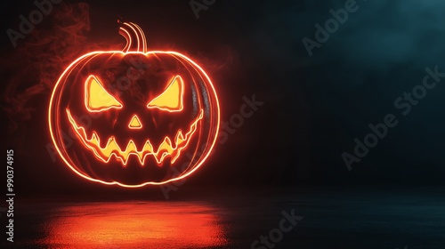 a pumpkin with a face drawn on it