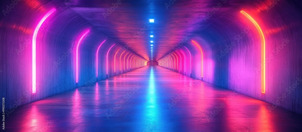 Neon Lights Tunnel Neon Lights Tunnel