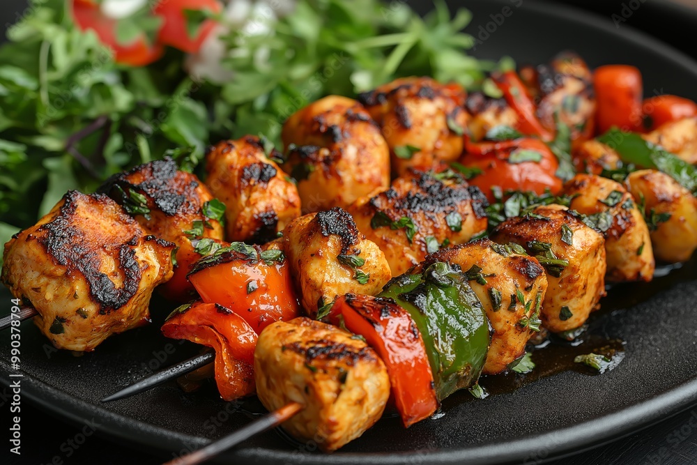 Bar BQ Chicken Piece on the grill Bar BQ Chicken Piece on the grill