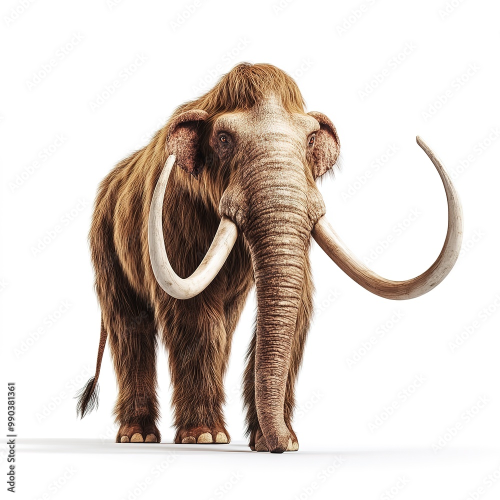 Obraz premium A mammoth isolated on white background 